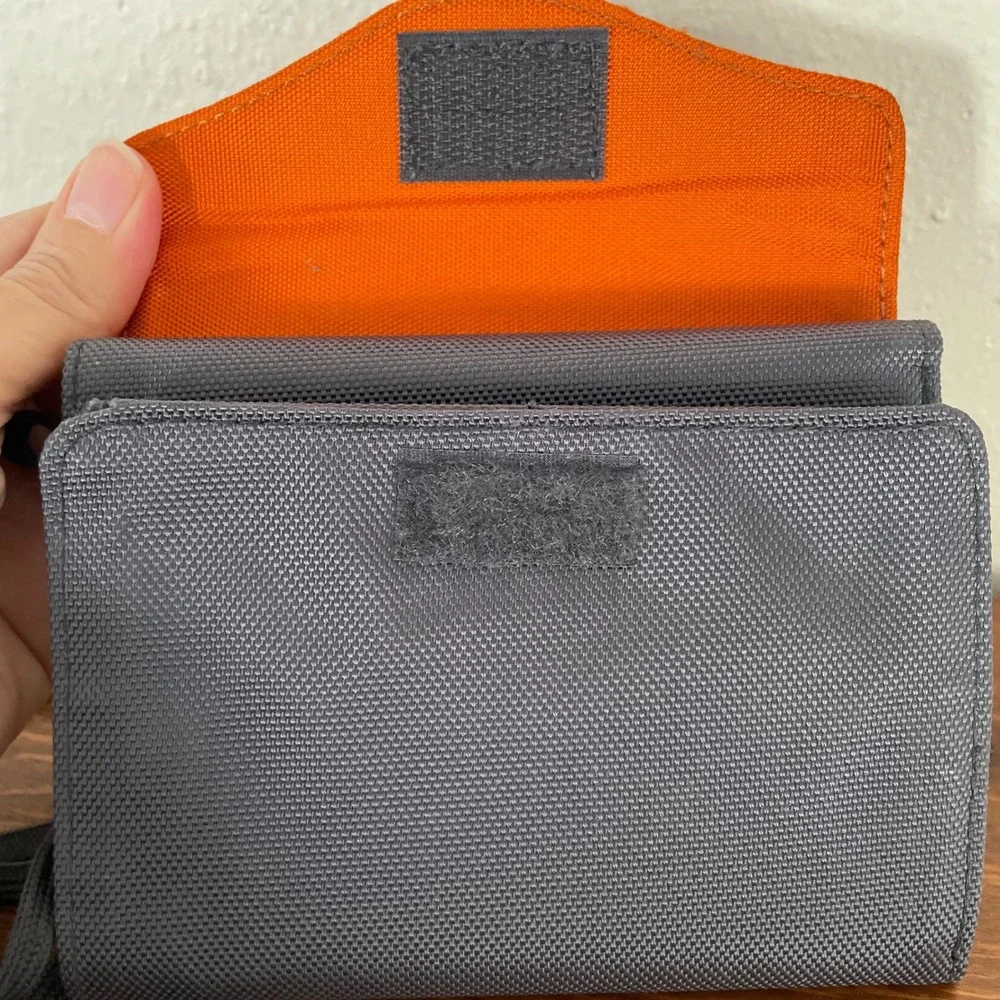 Samsonite Travel Passport Case Crossbody Bag Orange‎ gray wallet cardholder